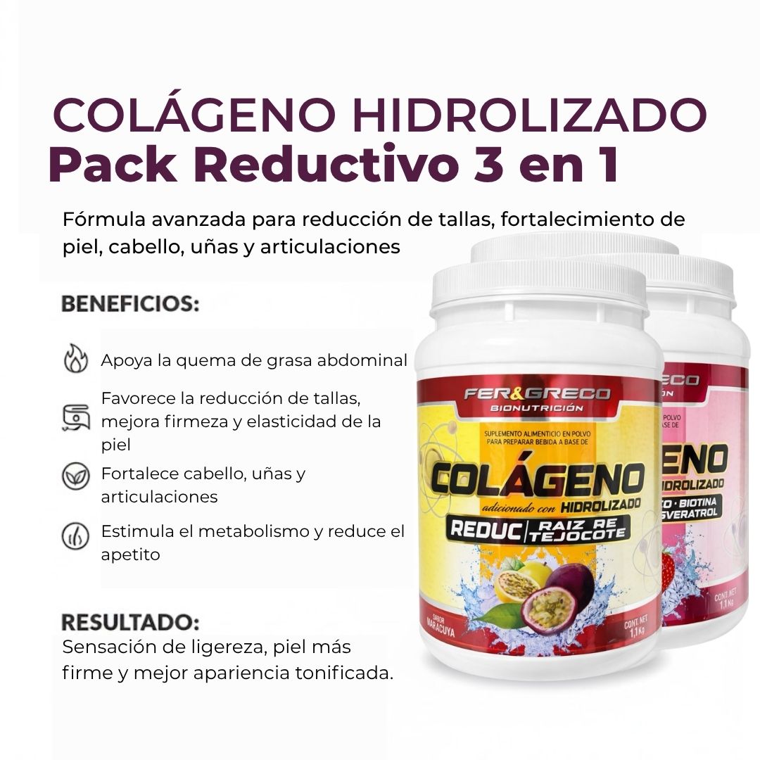 Pack Reductivo 3 en 1: Menos grasa abdominal, más energía en tu día