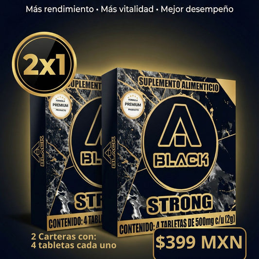 BLACK STRONG (2x1) – Suplemento para el Rendimiento y Vitalidad Masculina