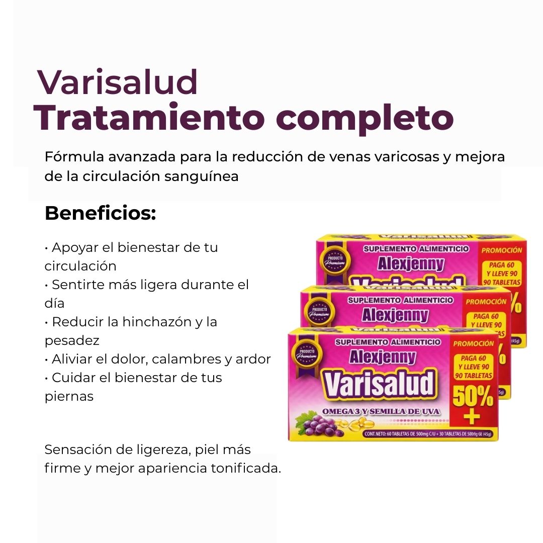 Varisalud - Tratamiento completo para recuperar la sensación de ligereza en tus piernas