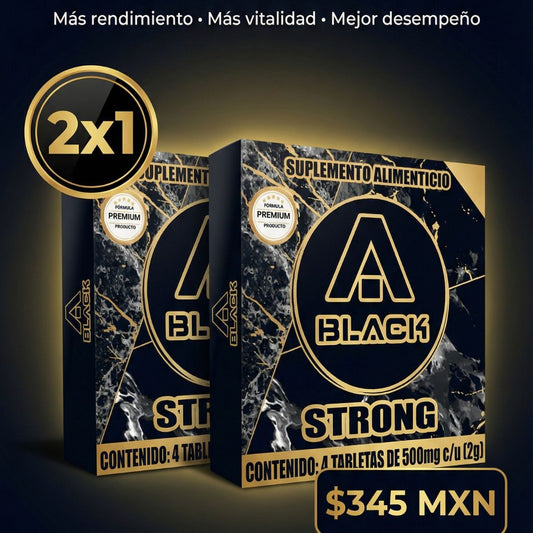 BLACK STRONG (2x1) – Suplemento para el Rendimiento y Vitalidad Masculina