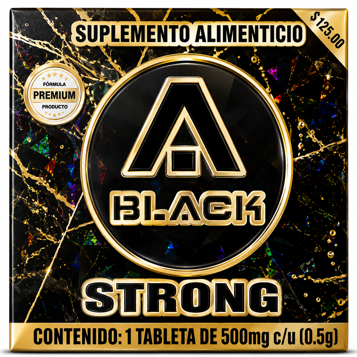 Black Strong pastilla azul para hombres